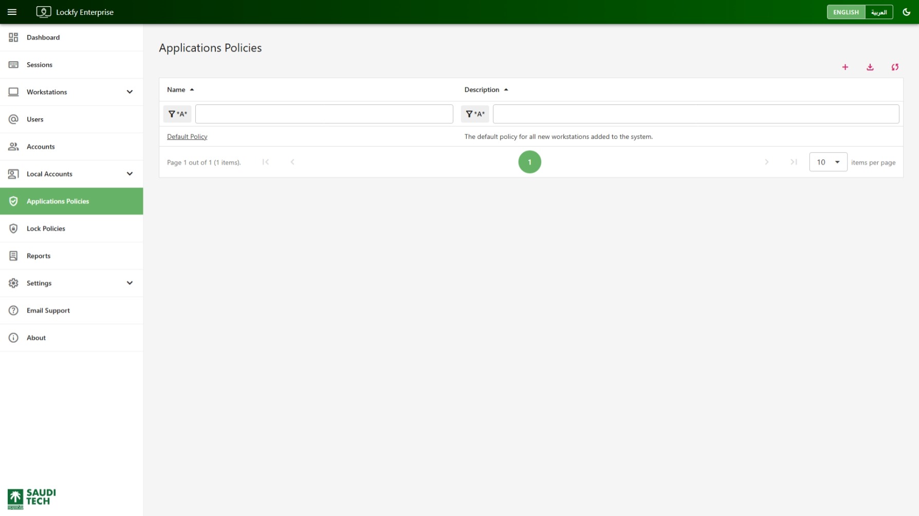 Applications Policies List