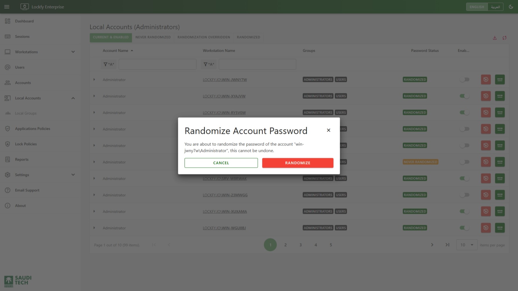 Randomize Local Account Password